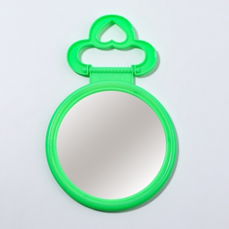Mirror desktop "circle", D mirror surface 9.5 cm, green color-3
