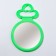 Mirror desktop "circle", D mirror surface 9.5 cm, green color