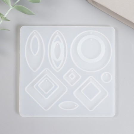Mold Silicon "Earrings" 11 items 9x9.5x0.4 cm