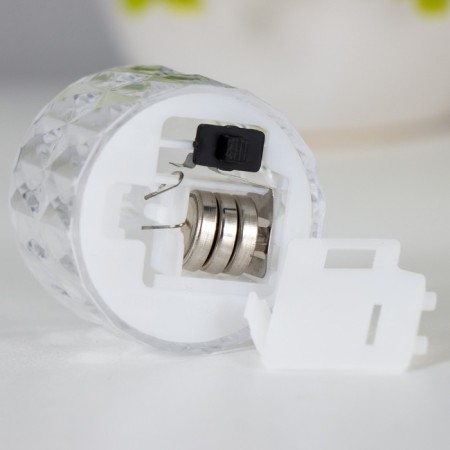 Night "Candle" LED from batteries transparent 3xlr41 3.5x3.5x5 cm-6