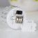 Night "Candle" LED from batteries transparent 3xlr41 3.5x3.5x5 cm