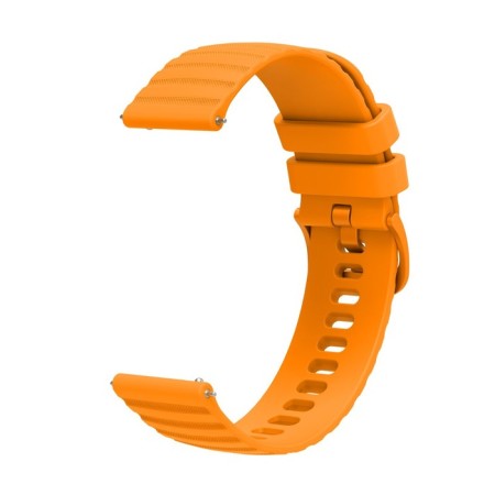 Watch strap, 22 mm, silicone, orange