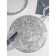 Set of serving napkins on the table “Leaves”, d = 38 cm, 4 pcs, silver color