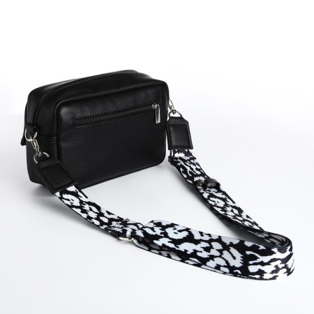 Women's bag over the shoulder Textura, small size, black color-1