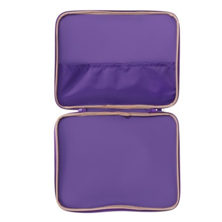 Folder with handles Textile A4, 360 x 270 x 20 mm, "Office" 1Sh421, inner pocket, purple-4