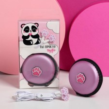 Set of headphones vacuum with sets and cover 