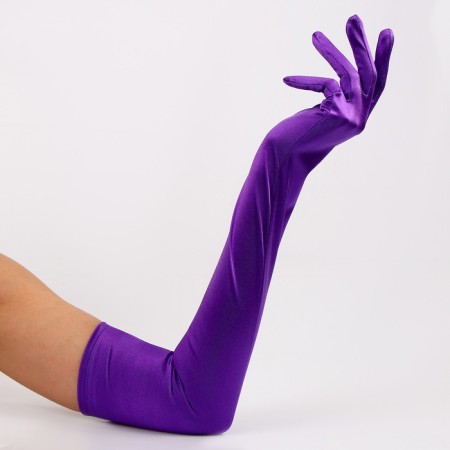 Carnival accessory - 55cm gloves, purple color-2