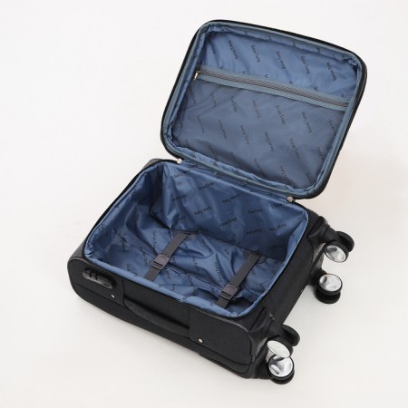 Small suitcase 20 "On the zipper Goran Tomp, with extension, code castle, color gray color-8