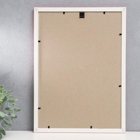 Photo frame plastic 25x35 cm, pink with gold (plastic screen)-2