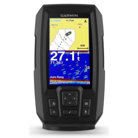 Garmin Striker Plus 4 (010-01870-01), with a transducer