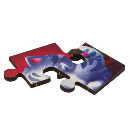 New Year's Wooden Puzzles "New Year! Animals decorate the Christmas tree "-6