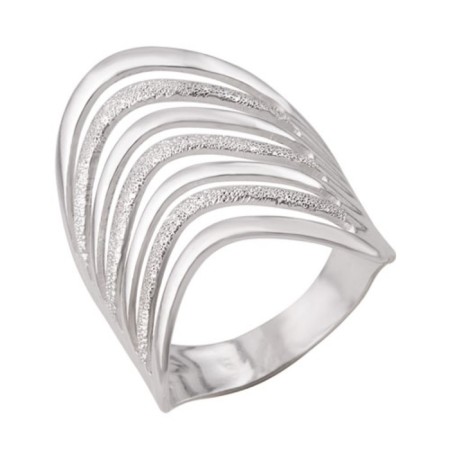 Ring "Wave" wide, postponement, 19 size