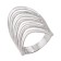 Ring "Wave" wide, postponement, 19 size