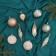 A set of jewelry plastic 16 pcs "string" (8 balls, 8 icicles) green-brown