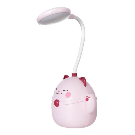 Maneck table lamp LED 3W AKB USB Pink 11.5x10x30 cm Risalux-11