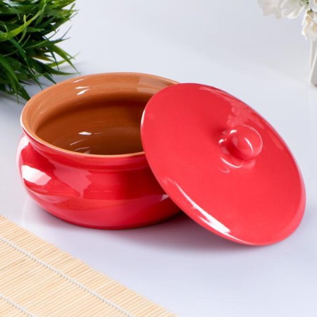 Ceramic pot of baking "Borisovsky" 0.7l / 15x9cm, rainbow mix-5