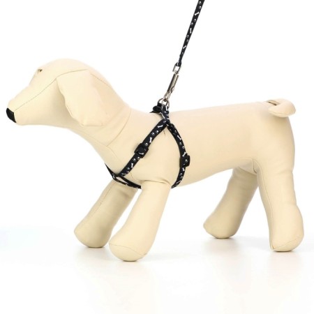 Set "Classic", leash 120 x 1 cm, fire 28-47 cm, black-1