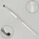 Brush for extensing and design of nails, beveled, 17.5 cm, pile 8 × 5 mm, white color