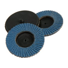 Circle of the petal end tundra, for stainless steel, for a drill, M8, 75 mm, P80, 3 pcs.