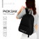 School youth school “NOT BESSI”, 29x12x37 cm, lightning department, external pocket, black color