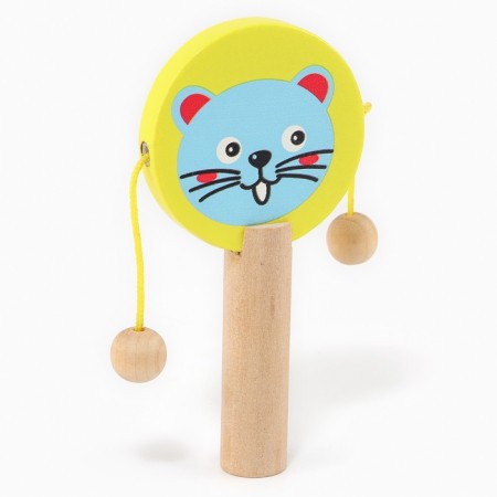 A set of musical instruments made of wood, 3 objects "Walk, castanet, a scourge"-7