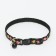 The two -layer collar with fastx "Mushrooms" 30 x 1 cm, black