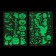 Set tattoo on Halloween, 2 sheets in the set, glow in the dark