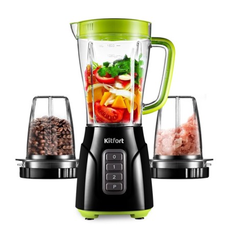KitFort KT-3032-2, stationary, 500 watts, 1.5/0.25/0.25 l, black-and-salan