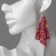 Hanging "rhombus" chain mail, the flowers are bright, the color is yellow-pink, 9 cm