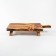 The board is cutting, for feeding on legs made of natural cedar MAGISTRO, 38 × 17 × 6.5 cm, burned