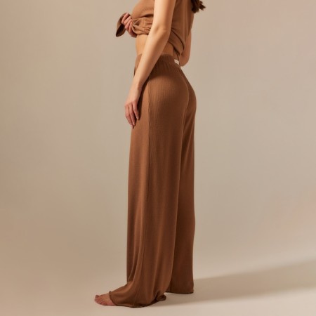 Women's home pants SL Home p. L, coffee-3