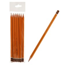 A set of pencils of black-grade 12 pieces of Koh-I-Noor 1500/12, 3B-3H