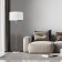 Foresters with lampshade Deva, 60W, E27, 50x50x139 cm