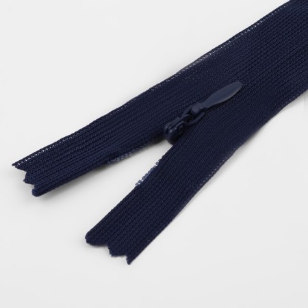 Lightning secret, No. 3, non-proceeding, locking machine, 40 cm, dark blue color-1