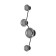 Freya FR5445CL-L20B Drop, 680x280x130 mm ceiling lamp, LED, 4x15W, 350lm, 3000k, matte black color