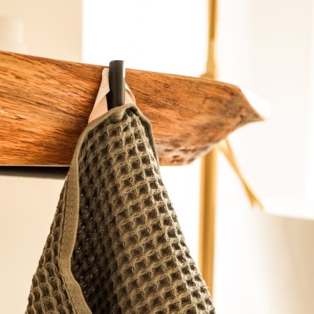 Waffle towel SL Home: Basic "Oliva" 50x90 cm, 100% cotton, 340 g/m2-1