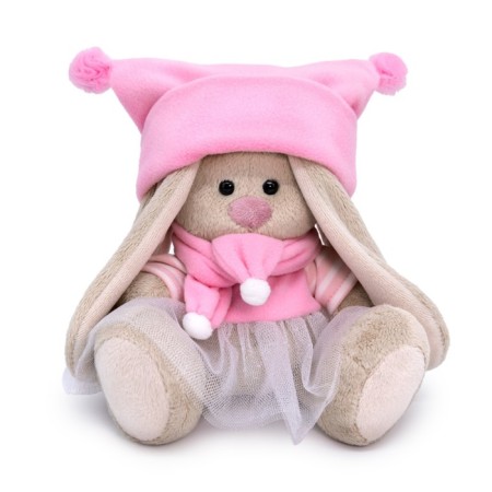 Soft toy "Bunny mi in a pale pink set", 15 cm
