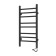 Two -heated towel rail Laris lavender ChKCh, 300x700 mm, 8 crossbars, right, black