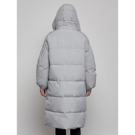 Coat insulated winter female, size 52, color gray-6