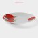 Plate Ceramic dining shade "Macks", d = 23 cm, white color