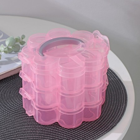 Organizer for storage "Clover", 3 tiers, 13 cells, 16.5 × 15 × 13 cm, color mix-6