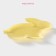 Ceramic Serving Dolyana "Cuties. Bunny ", 17.8 × 12.8 × 1.5 cm, yellow color