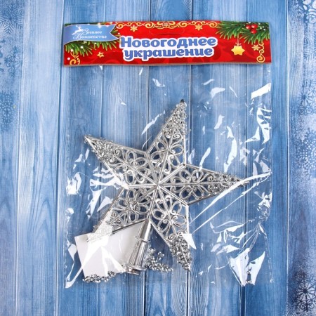 Top "Star of openwork glow" 14.5x14 cm, silver-1