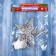 Top "Star of openwork glow" 14.5x14 cm, silver