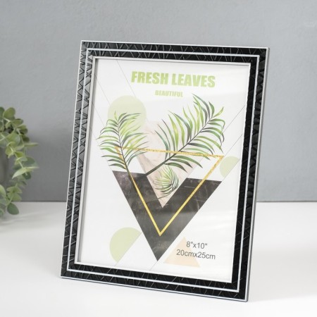 Photo frame plastic 20x25 cm "Double section" Black 27.8x22.8x1 cm-1