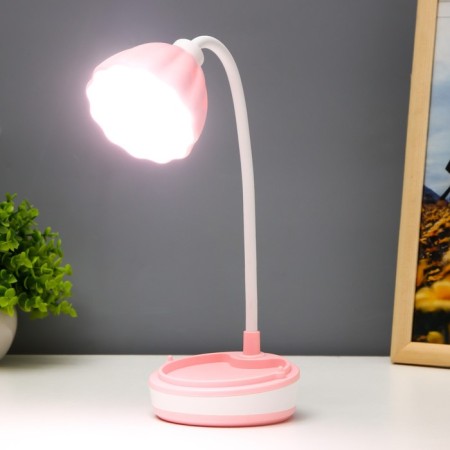 Linei table lamp LED 2W USB AKB Pink 10.5x10.5x37 cm Risalux-1