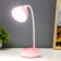 Linei table lamp LED 2W USB AKB Pink 10.5x10.5x37 cm Risalux