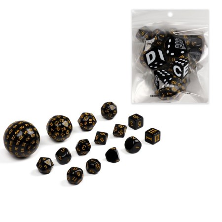 Cubes set for D&D (Dungeons and Dragons, DND) "Game time", Series: D&D, 15 pcs