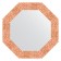 Mirror in the baguette frame, copper honeycomb 70 mm, 53.0x53.0 cm