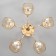Armand chandelier 5x40W E27 Gold 54x54x20cm Ritter